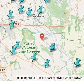 Mappa Strada Vicinale Abbazia, 13836 Cossato BI, Italia (6.4625)