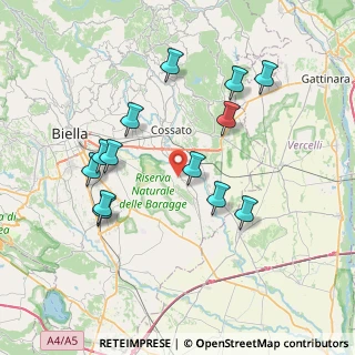 Mappa Strada Vicinale Abbazia, 13836 Cossato BI, Italia (7.46615)