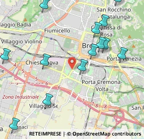 Mappa Via Corsica, 25125 Brescia BS, Italia (2.63071)