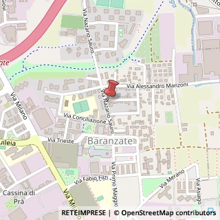 Mappa Via Achille Grandi, 2, 20021 Baranzate, Milano (Lombardia)