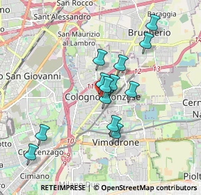 Mappa Via Gabrio Casati, 20093 Cologno Monzese MI, Italia (1.52077)