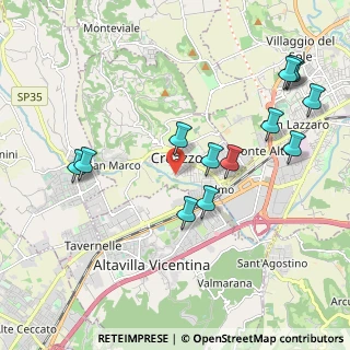 Mappa Via Bari, 36051 Creazzo VI, Italia (2.21923)