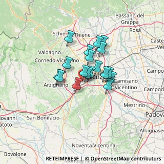 Mappa Via Bari, 36051 Creazzo VI, Italia (8.85833)