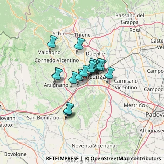 Mappa Via Bari, 36051 Creazzo VI, Italia (8.74333)