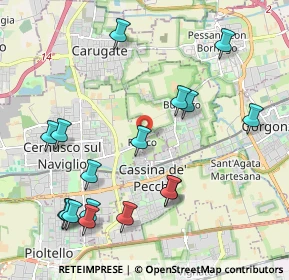 Mappa Via Taverna, 20063 Cernusco sul Naviglio MI, Italia (2.36059)