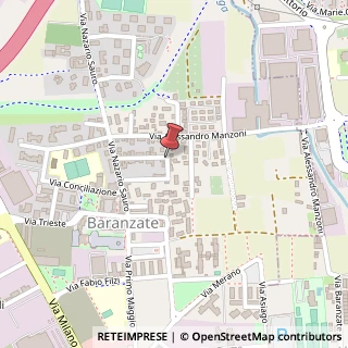 Mappa Via Cadore,  16, 20021 Baranzate, Milano (Lombardia)