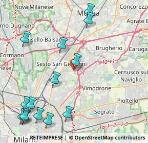Mappa Via dei Partigiani, 20099 Sesto San Giovanni MI, Italia (5.52643)