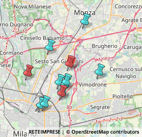 Mappa Via dei Partigiani, 20099 Sesto San Giovanni MI, Italia (3.56167)