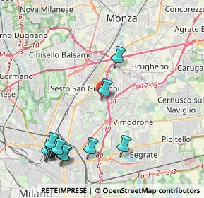 Mappa Via dei Partigiani, 20099 Sesto San Giovanni MI, Italia (5.14385)