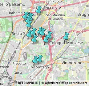 Mappa Via dei Partigiani, 20099 Sesto San Giovanni MI, Italia (1.56188)