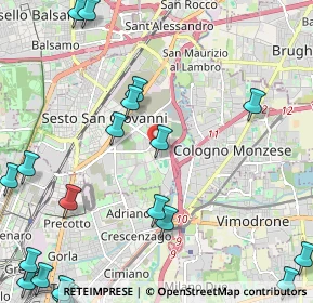 Mappa Via dei Partigiani, 20099 Sesto San Giovanni MI, Italia (3.255)