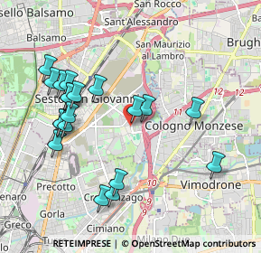 Mappa Via dei Partigiani, 20099 Sesto San Giovanni MI, Italia (2.0235)