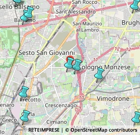 Mappa Via dei Partigiani, 20099 Sesto San Giovanni MI, Italia (3.21818)