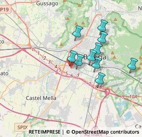 Mappa Via Arezzo, 25125 Brescia BS, Italia (3.96167)