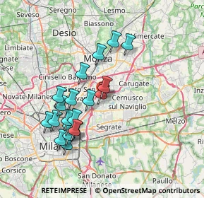 Mappa Viale Piave, 20093 Cologno Monzese MI, Italia (6.7475)