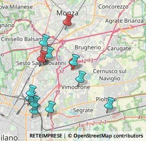 Mappa Viale Piave, 20093 Cologno Monzese MI, Italia (4.34308)