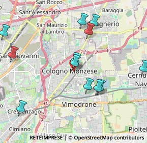 Mappa Viale Piave, 20093 Cologno Monzese MI, Italia (2.19333)