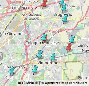 Mappa Viale Piave, 20093 Cologno Monzese MI, Italia (2.43091)