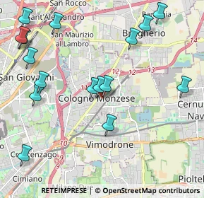 Mappa Viale Piave, 20093 Cologno Monzese MI, Italia (2.50625)