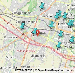 Mappa Chiesanuova, 25125 Brescia BS, Italia (2.48417)