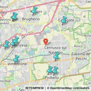 Mappa Via Luigi Settembrini, 20063 Cernusco sul Naviglio MI, Italia (3.08455)