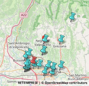 Mappa Via Ten Gino Turri, 37024 Negrar VR, Italia (9.2775)