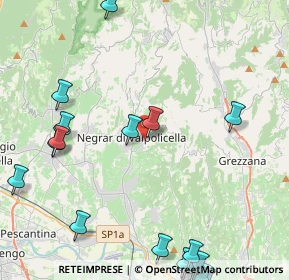 Mappa Via Ten Gino Turri, 37024 Negrar VR, Italia (6.4255)