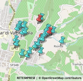 Mappa Via Ten Gino Turri, 37024 Negrar VR, Italia (0.38276)