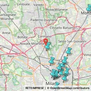 Mappa Via del Tamigi, 20161 Milano MI, Italia (6.12933)