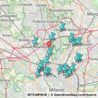 Mappa Via del Tamigi, 20161 Milano MI, Italia (4.338)