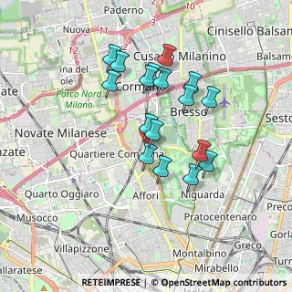Mappa Via del Tamigi, 20161 Milano MI, Italia (1.52353)