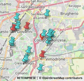 Mappa Via Francesco, 20093 Cologno Monzese MI, Italia (1.964)