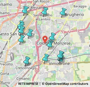Mappa Via Francesco, 20093 Cologno Monzese MI, Italia (2.04938)