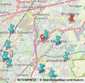 Mappa Via Francesco, 20093 Cologno Monzese MI, Italia (2.85286)