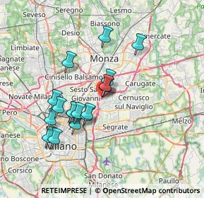 Mappa Via Francesco, 20093 Cologno Monzese MI, Italia (6.29412)