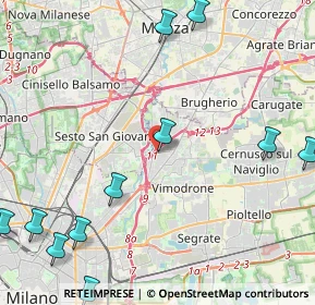 Mappa Via Francesco, 20093 Cologno Monzese MI, Italia (6.08545)