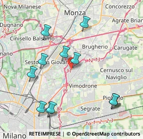Mappa Via Francesco, 20093 Cologno Monzese MI, Italia (4.5175)