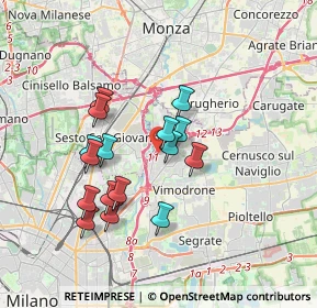 Mappa Via Francesco, 20093 Cologno Monzese MI, Italia (3.06938)