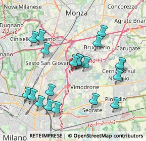 Mappa Via Francesco, 20093 Cologno Monzese MI, Italia (4.0065)