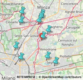 Mappa Via Francesco, 20093 Cologno Monzese MI, Italia (3.96545)