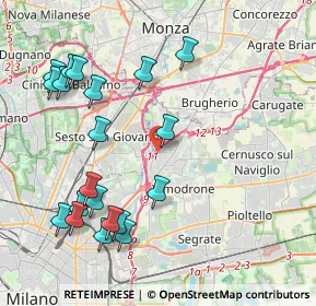 Mappa Via Francesco, 20093 Cologno Monzese MI, Italia (4.67)