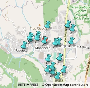 Mappa Via Monticello, 13888 Mongrando BI, Italia (0.466)