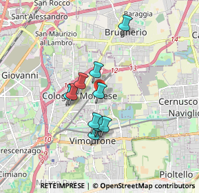 Mappa Via Vincenzo Bellini, 20093 Cologno Monzese MI, Italia (1.37091)