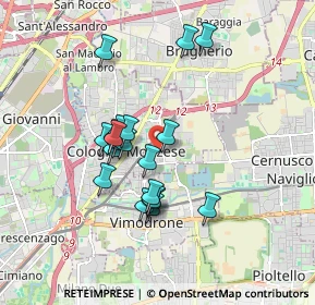 Mappa Via Vincenzo Bellini, 20093 Cologno Monzese MI, Italia (1.482)