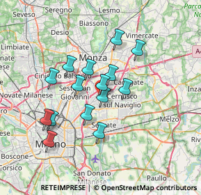 Mappa Via Vincenzo Bellini, 20093 Cologno Monzese MI, Italia (5.86933)