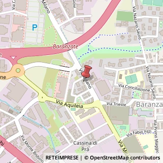 Mappa Via Milano, 234, 20021 Baranzate, Milano (Lombardia)
