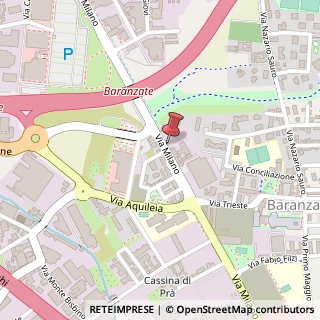 Mappa Via Milano, 225, 20021 Baranzate, Milano (Lombardia)