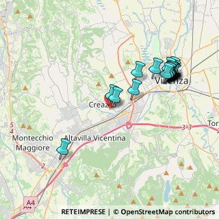 Mappa Via Gioacchino Rossini, 36051 Creazzo VI, Italia (4.2365)