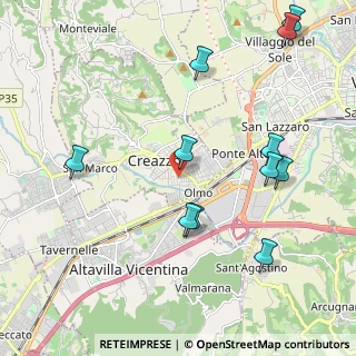 Mappa Via Gioacchino Rossini, 36051 Creazzo VI, Italia (2.36091)