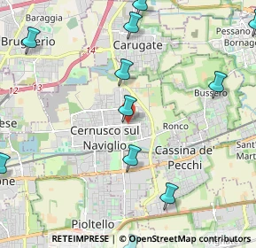 Mappa Via Ugo Foscolo, 20063 Cernusco sul Naviglio MI, Italia (2.93333)